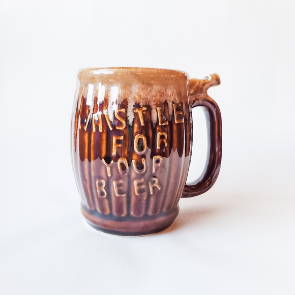 Vintage Wet Your Whistle/Whistle for your Beer Mug - Picture 2 of 7
